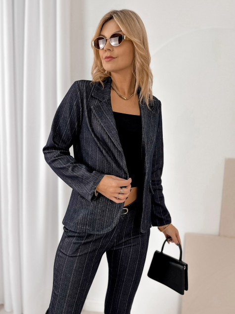 BLAZER FORMINE BLEU MARINE