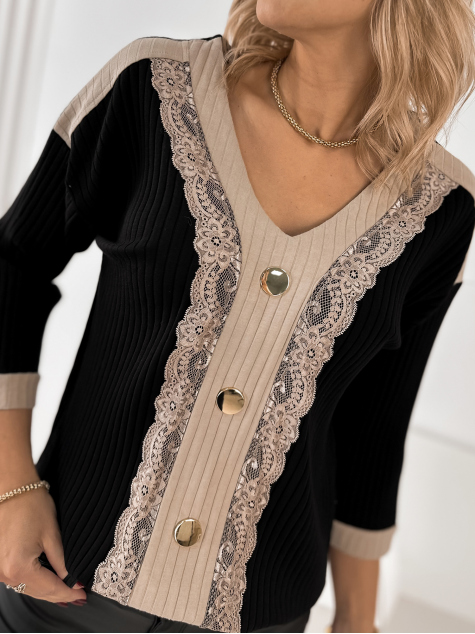 BLOUSE OASIS BLACK