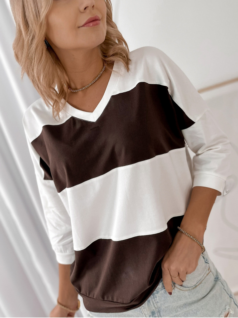 BLOUSE LINDSAY BRUN FONCÉ