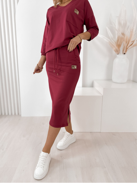 SET RACHEL BURGUNDY