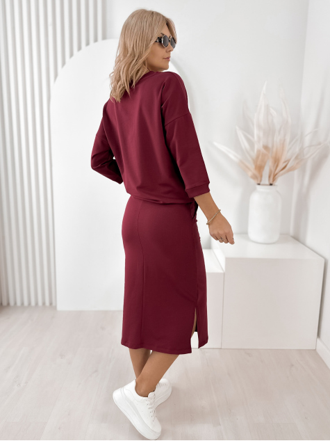 SET RACHEL BURGUNDY