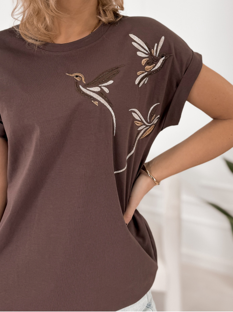 BLUSE SALTA BRAUNE