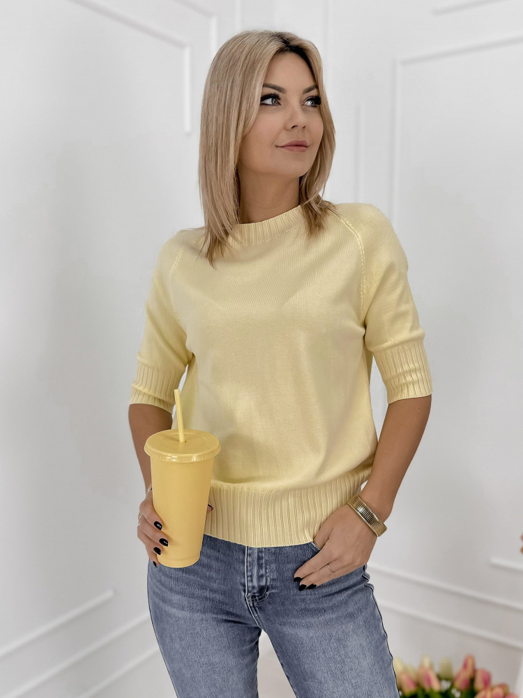 PULLOVER MORGEN GELB