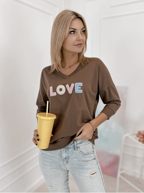 BLUSE MARGERIE BRAUNE