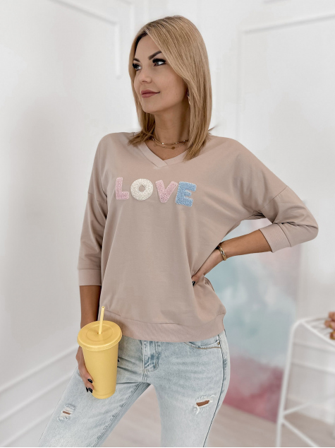 BLOUSE MARGERY DARK BEIGE