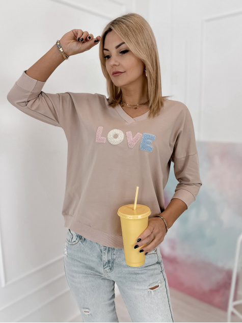 BLOUSE MARGERIE BEIGE FONCÉ