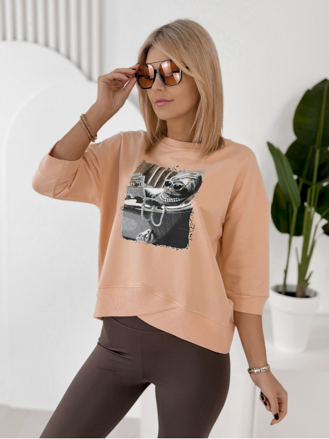 BLOUSE MELISANDRE PÊCHE