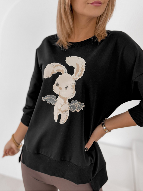 BLOUSE FERRANTE NOIR