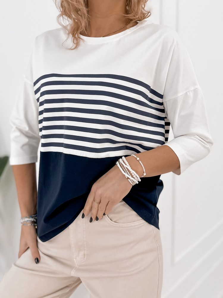 BLUSE NOEMI NAVY BLAU