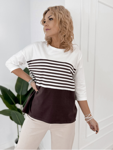 BLOUSE NOEMI DARK BROWN