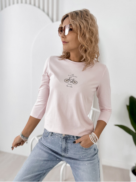 BLUZA JAQUEN ROZ DESCHIS