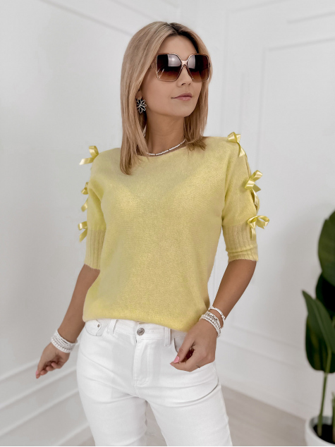 SWEATER JAUNE CORALINE