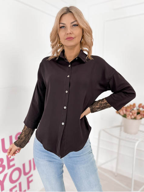 HEMD ELOISE DUNKELBRAUN
