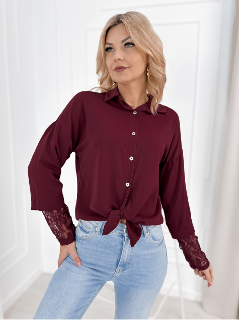 SHIRT ELOISE BURGUNDY