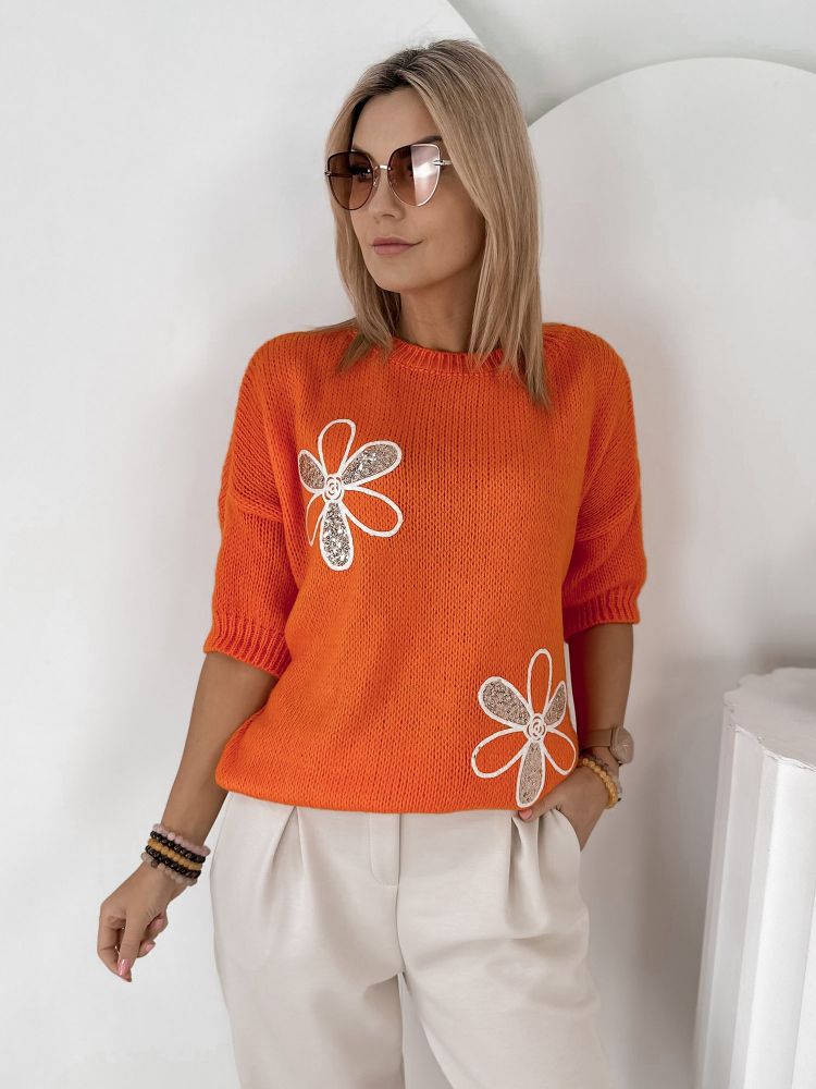PULLOVER PARKER ORANGEFARBENER