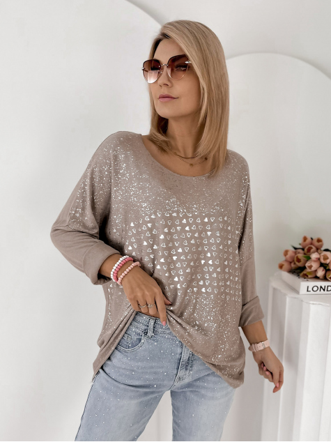 BLUSE HARLEY DUNKELBEIGE