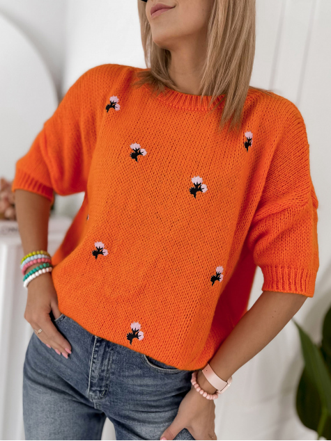 PULLOVER THELMA ORANGEFARBENER
