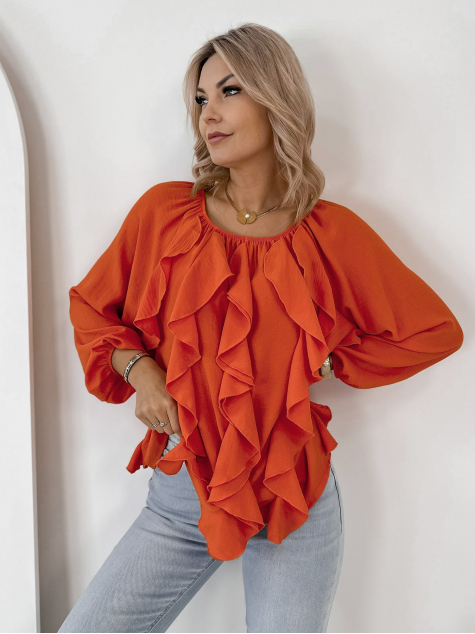 BLUSE HADLEY ORANGEFARBENE