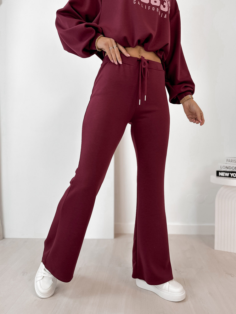 SET DRESS LAUREL BURGUNDY