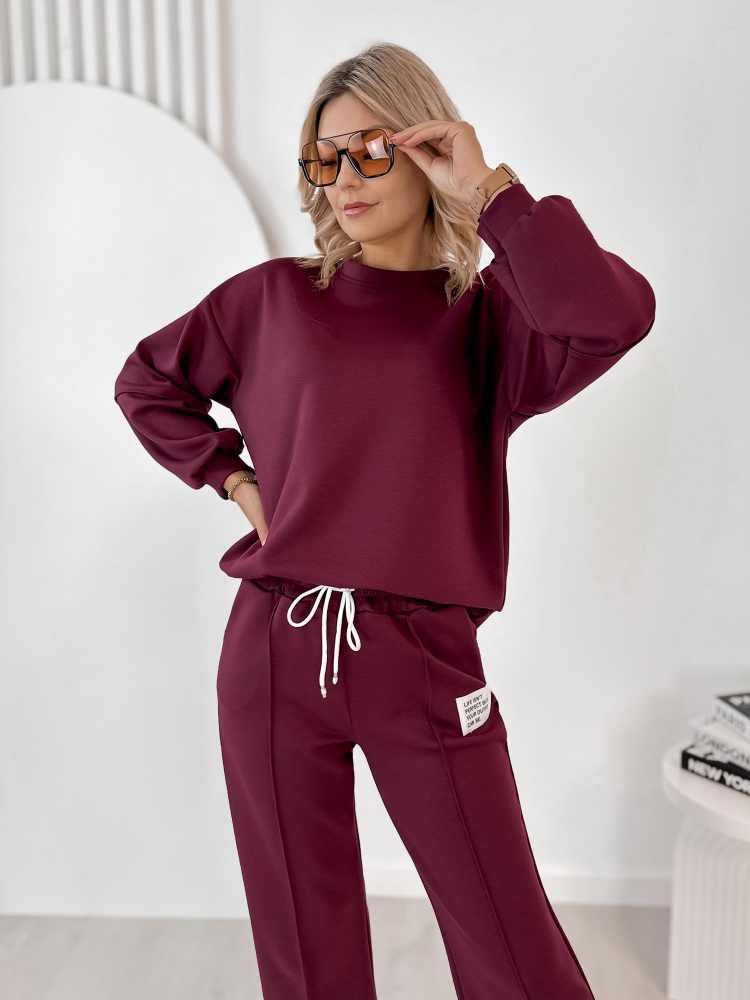 SET DRESS CORTEZ BURGUNDY