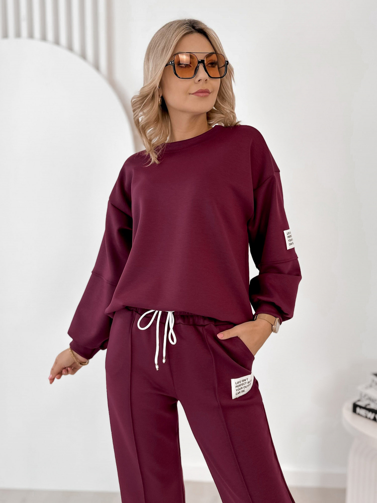 SET DRESS CORTEZ BURGUNDY