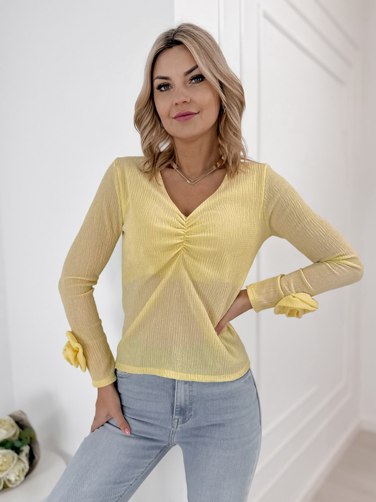 BLOUSE LARCHMONT JAUNE