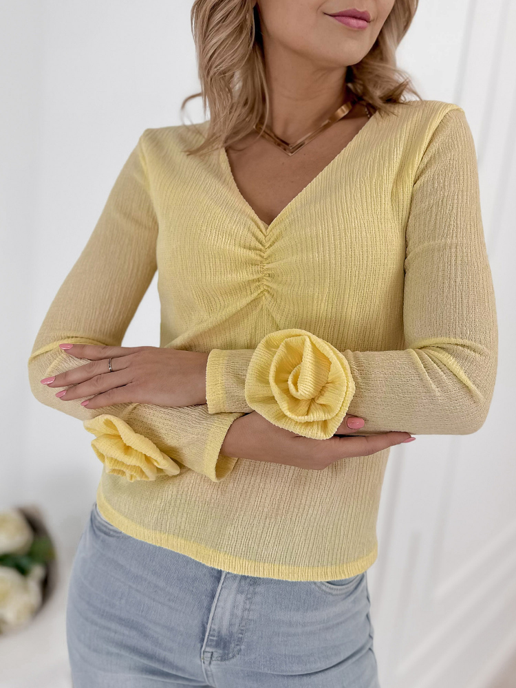 BLUZA LARCHMONT GALBENA