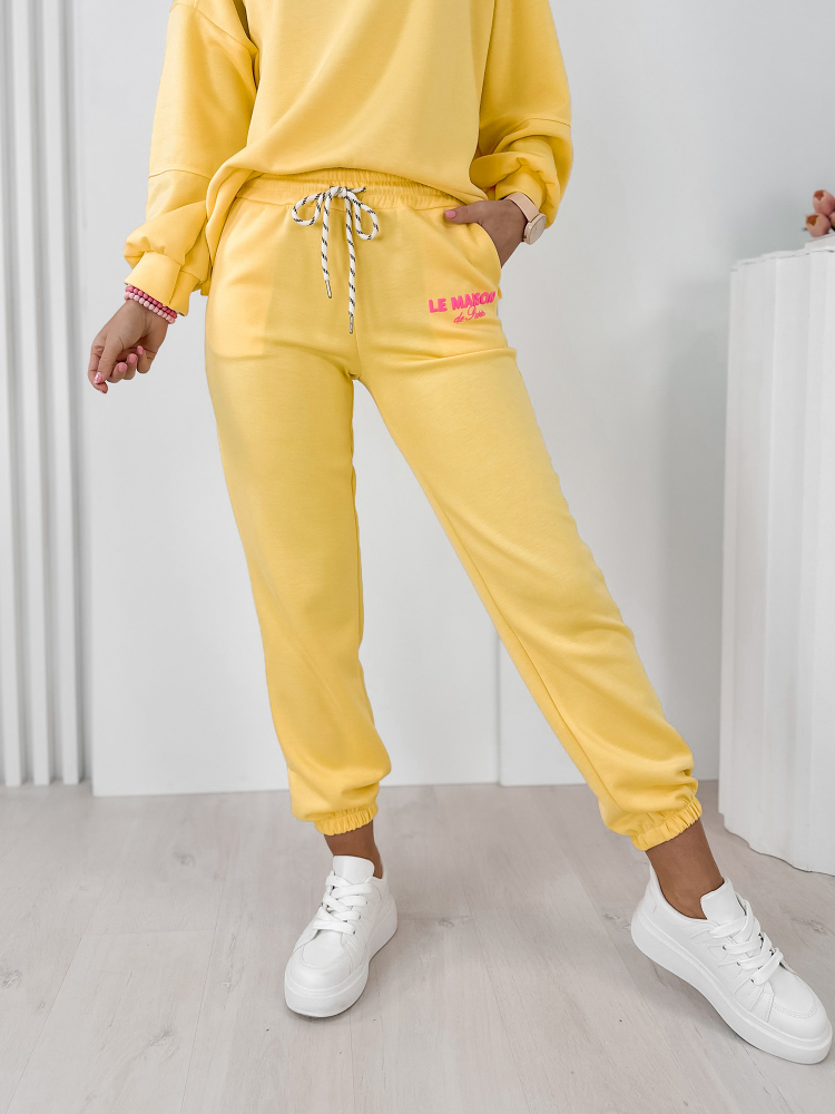 SET TRACKSUIT INDIGO YELLOW