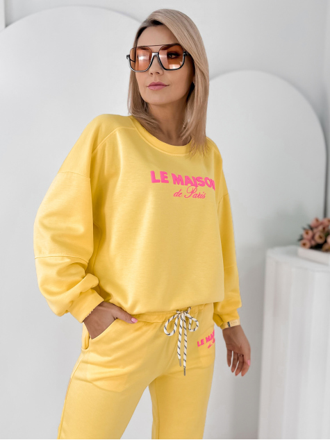 SET TRACKSUIT INDIGO YELLOW