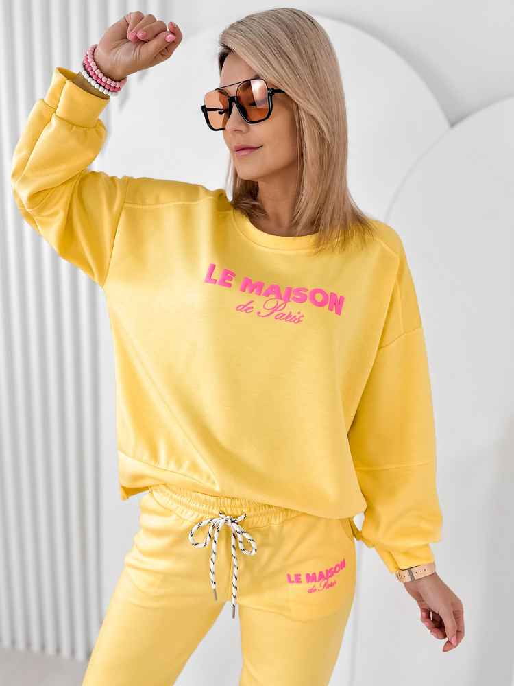 SET TRACKSUIT INDIGO YELLOW
