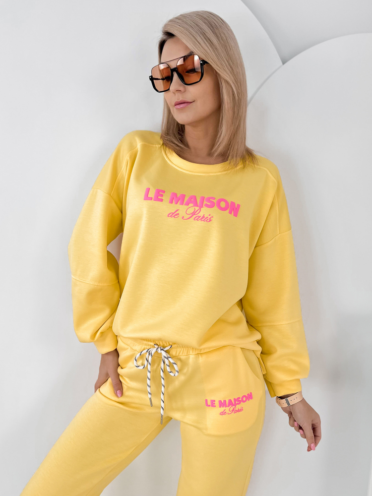 SET TRACKSUIT INDIGO YELLOW