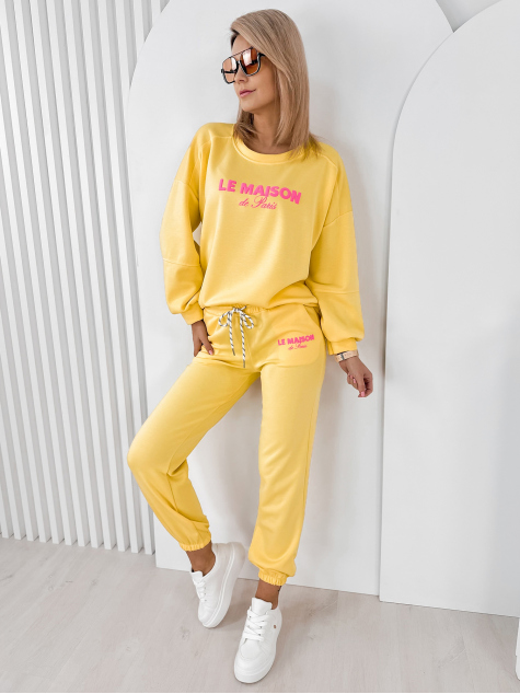 SET TRACKSUIT INDIGO YELLOW