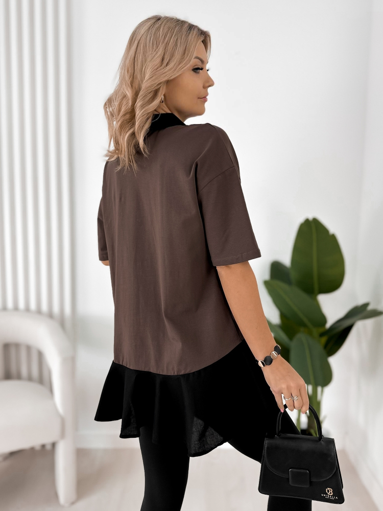 BLUSE JACKSON DUNKELBRAUN