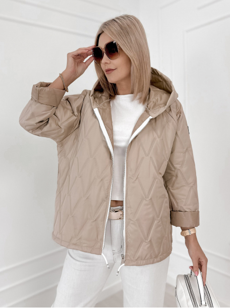 JACKET ELINOR DARK BEIGE