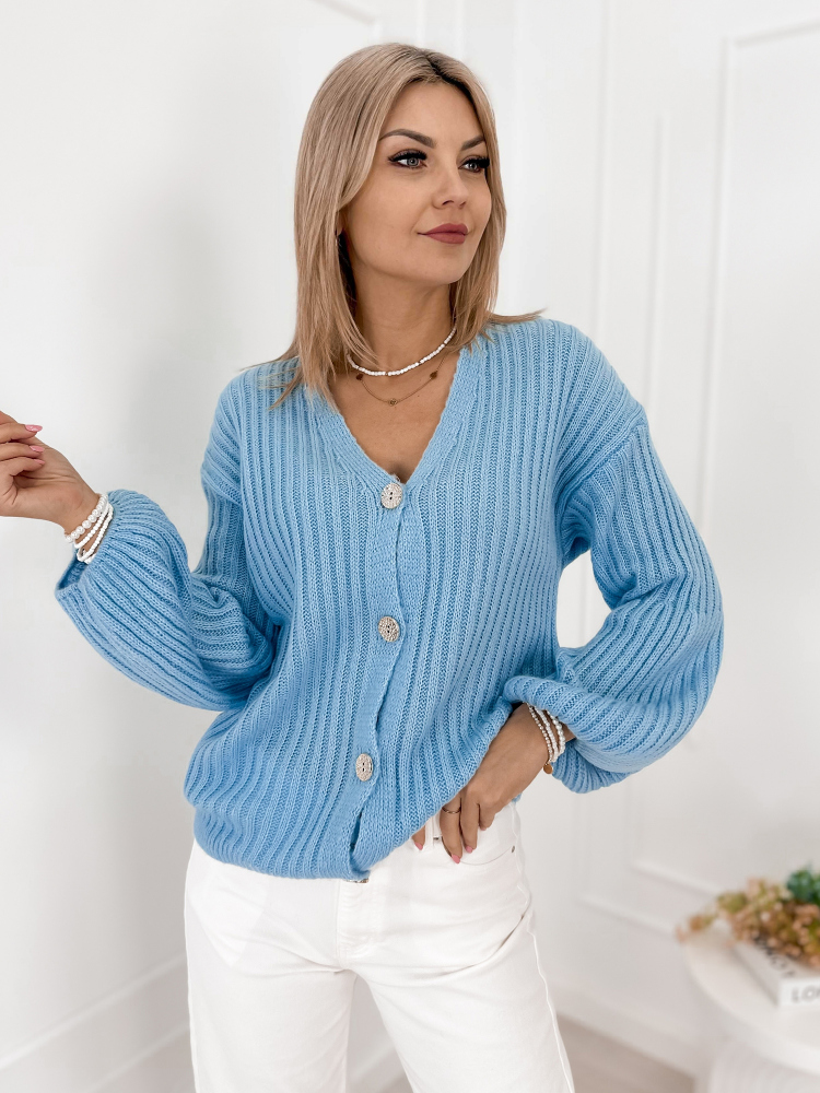 STRICKJACKE NASHVILLE BLAU