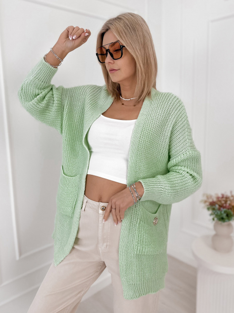 CARDIGAN CLÉMENCE PISTACHE
