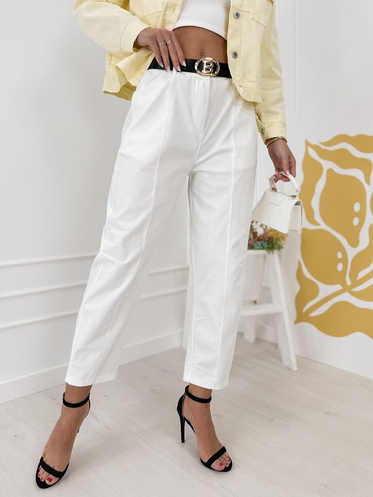 PANTALONI KENZIE ECRU