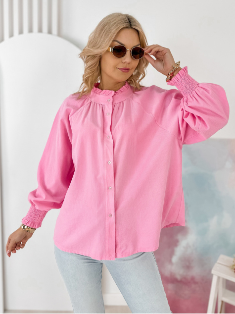 SHIRT CORDUROY CANNE POWDER PINK
