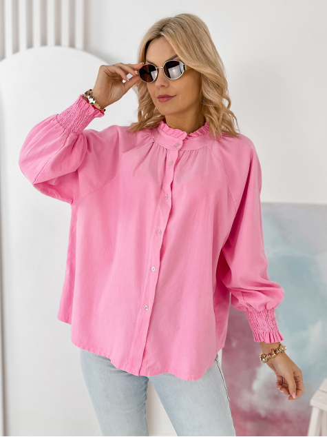 CHEMISE CORDUROY CANNE ROSE POUDRE