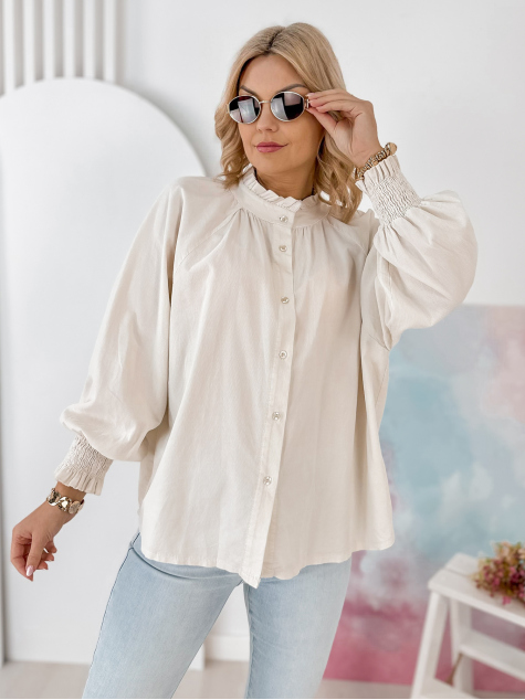 HEMD CORDUROY CANNE BEIGE