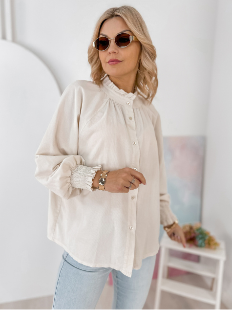 HEMD CORDUROY CANNE BEIGE