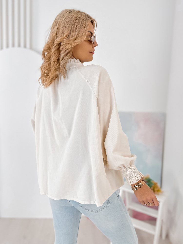 SHIRT CORDUROY CANNE BEIGE