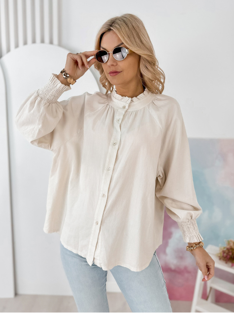 CAMASA CORDUROY CANNE BEJ