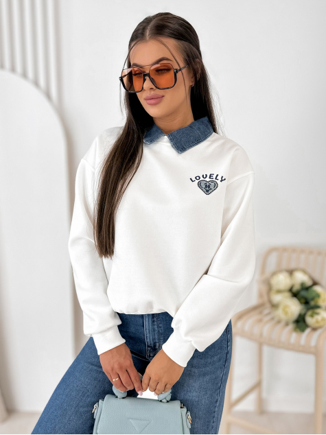 SWEATSHIRT LOVELLY ECRU