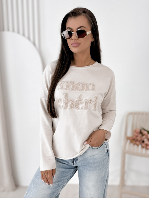 BLOUSE MONCHERI BEIGE