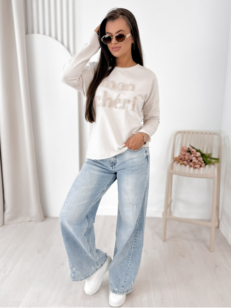 BLUZA MONCHERI BEJ