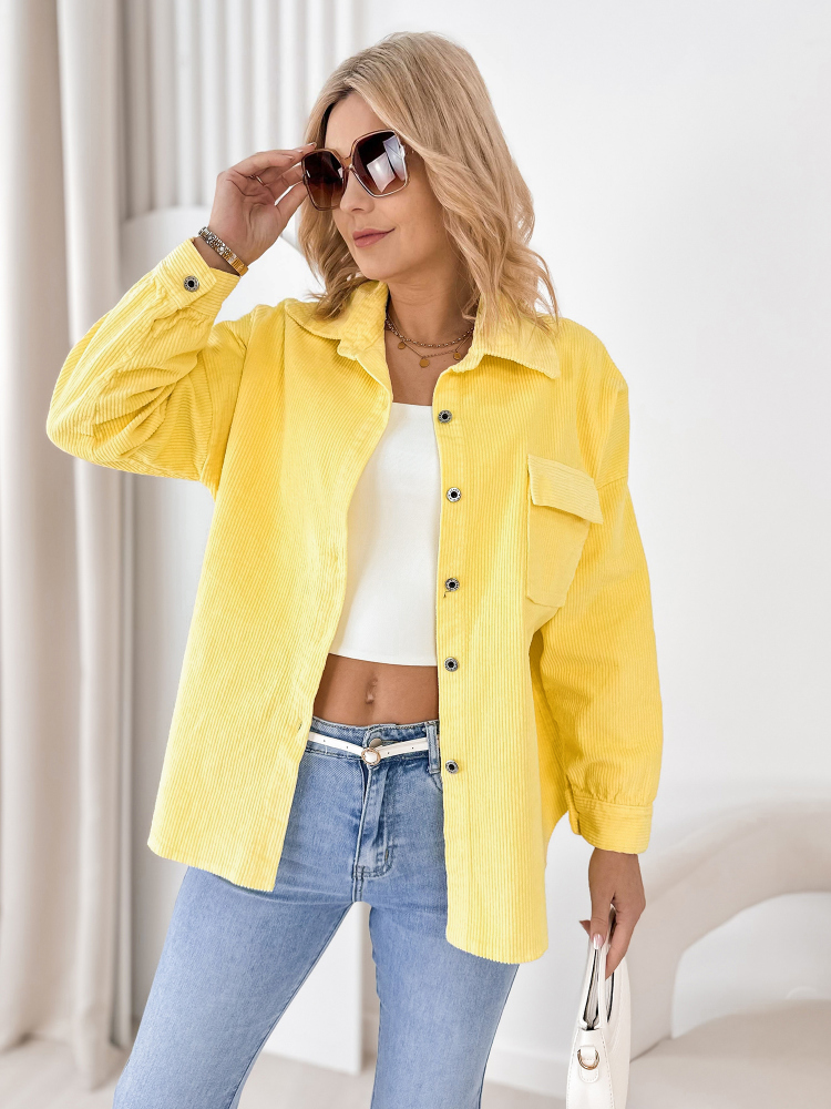 SHIRT CORDUROY BOHEMIAN YELLOW