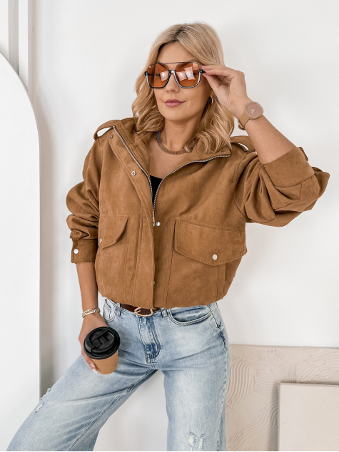 GEACA SUEDE CARMEN CARAMEL