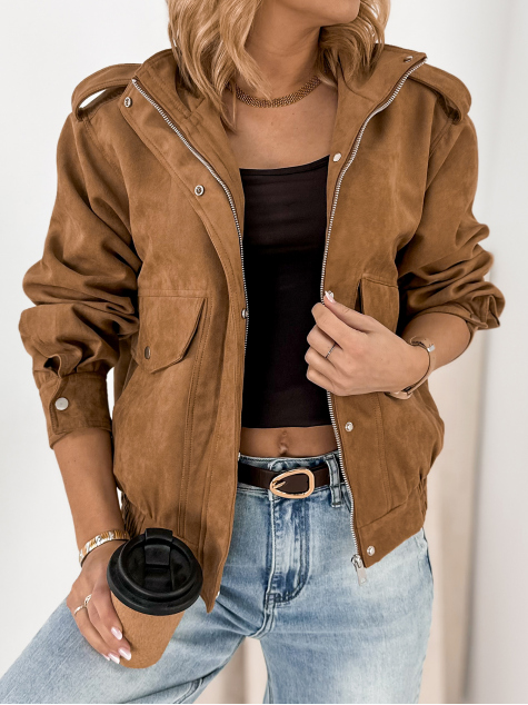 GEACA SUEDE CARMEN CARAMEL
