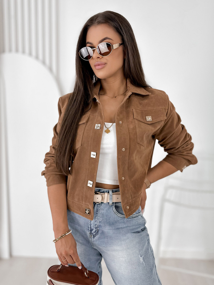 JACKE WILDLEDER MONTEVERDI KARAMELLFARBEN